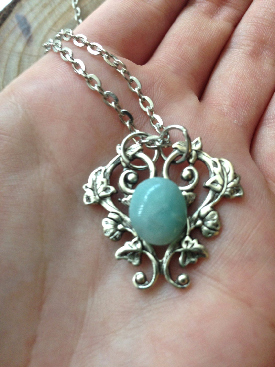 Amazonite Necklace // Amazonite Gemstone Pendant // Amazonite Healing // Amazonite Gemstone Necklace
