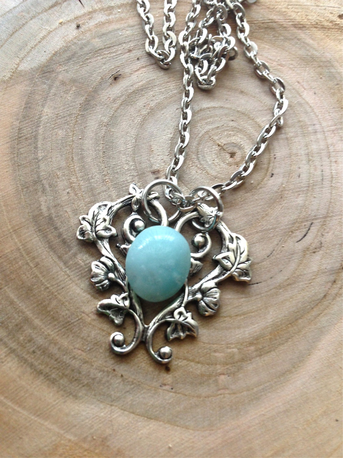 Amazonite Necklace // Amazonite Gemstone Pendant // Amazonite Healing // Amazonite Gemstone Necklace - Image 4
