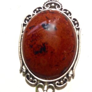 Mahogany Obsidian Gemstone Crystal Pendant Necklace