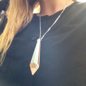 Glass Prism Necklace  //  Chandelier Necklace //  Icicle necklace