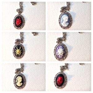 Antique Cameo // Vintage inspired small cameo necklace // Rose Cameo Jewelry