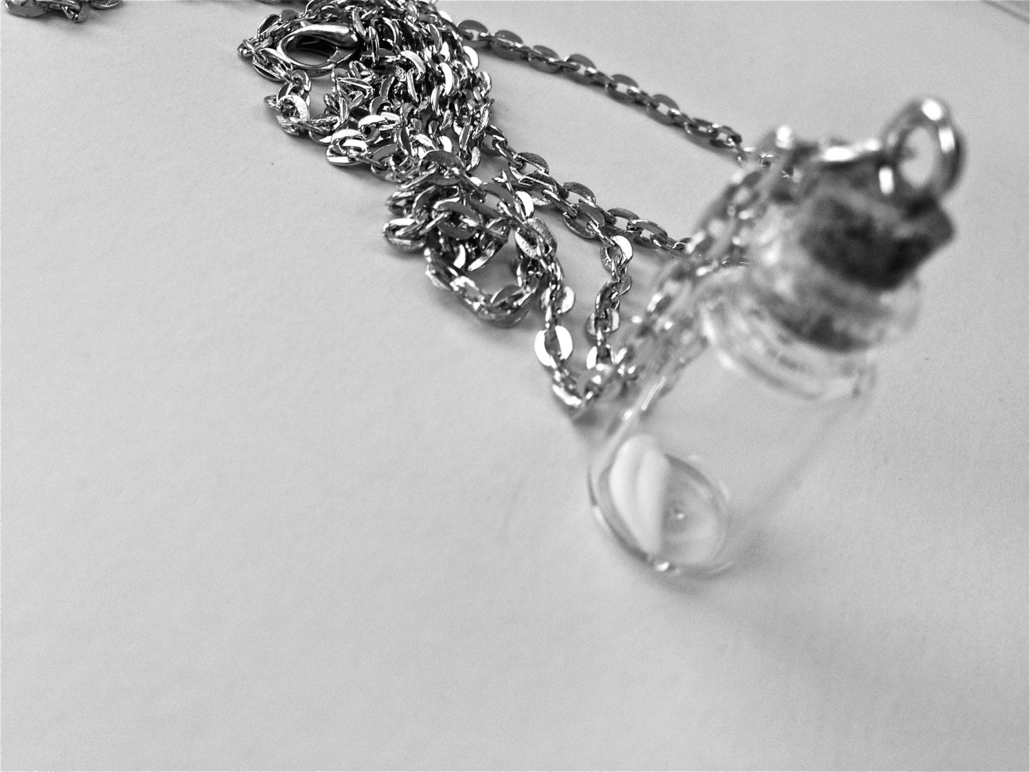 Animal claw glass jar necklace - Image 2