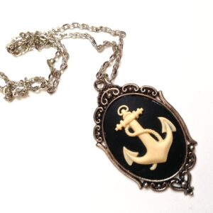 Anchor Cameo necklace