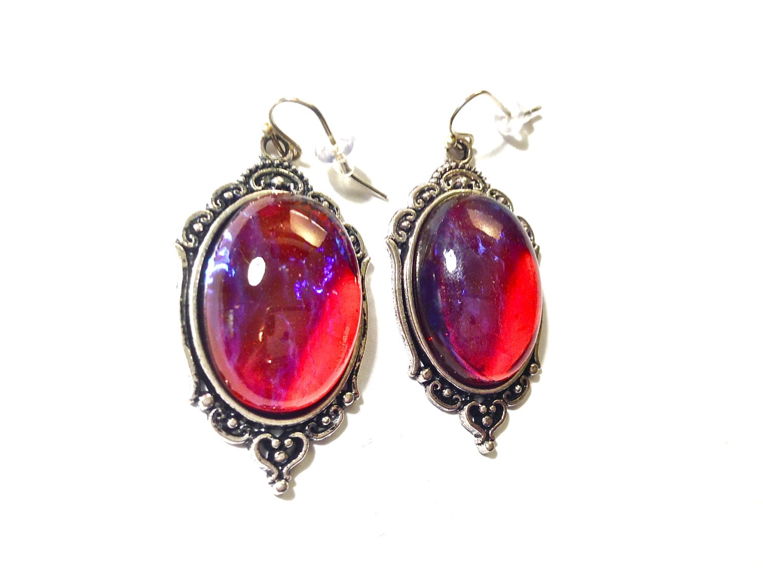 Large Mexican Opal Earrings