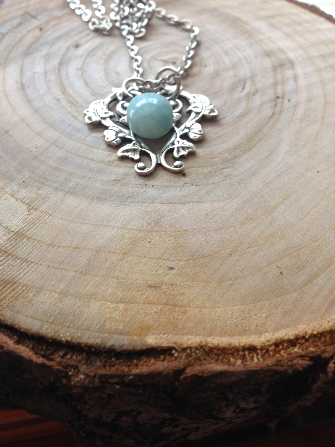 Amazonite Necklace // Amazonite Gemstone Pendant // Amazonite Healing // Amazonite Gemstone Necklace - Image 2