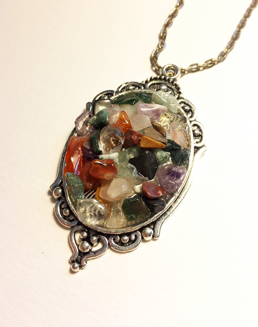 Multi Colored Crystal Necklace