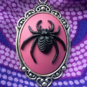 Spider Cameo Necklace
