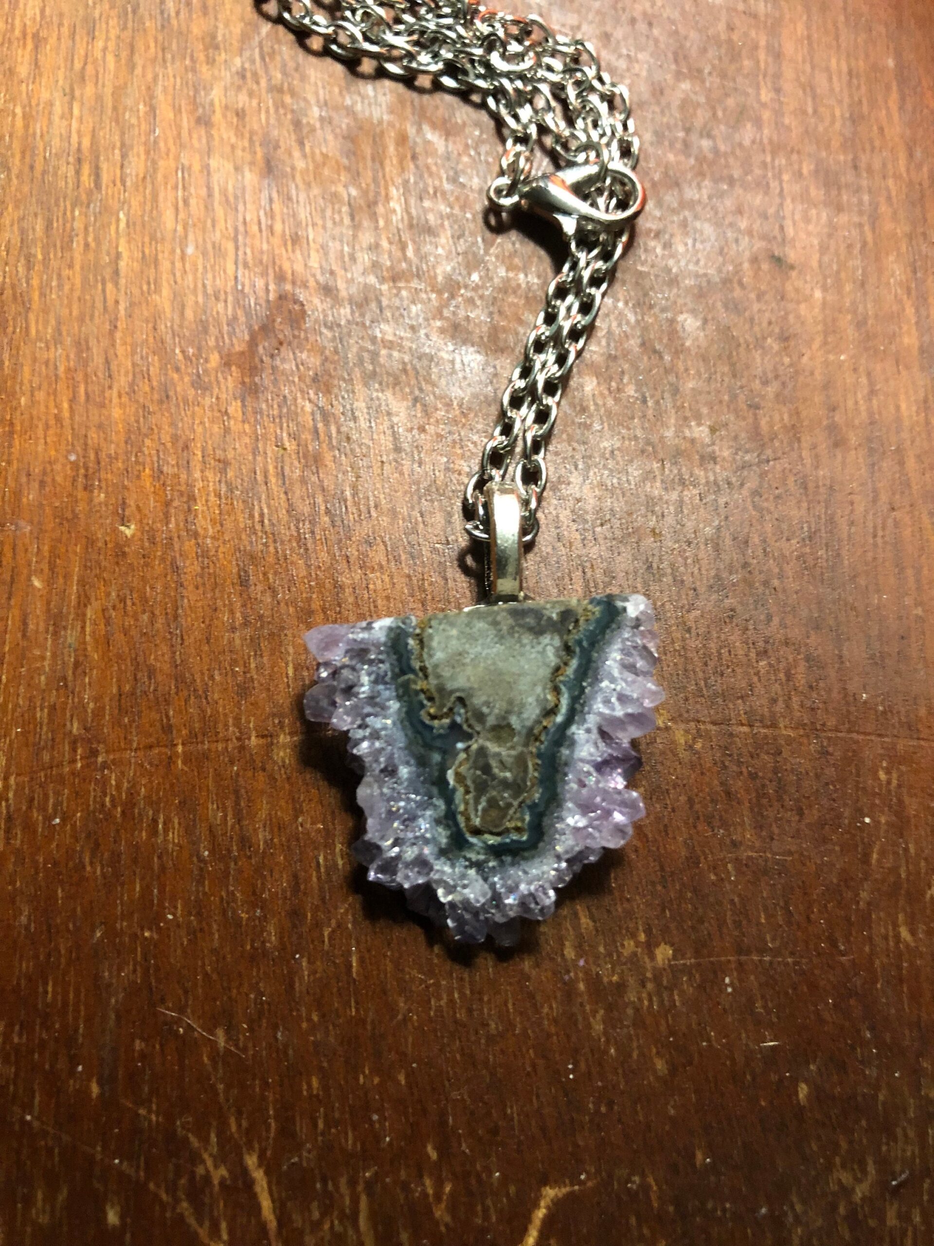 Agate slice necklaces you pick which one // geode slice pendants - Image 3