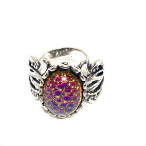 Dragons scales ring // rainbow scales ring // Rainbow Ring