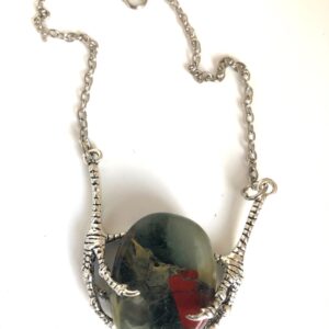 Bloodstone Claw Necklace
