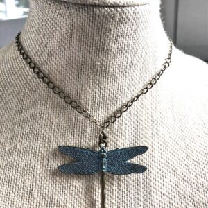 Patina Dragonfly Necklace