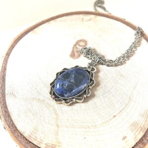 Sodalite Necklace // Blue Necklace // Gemstone Necklace // Crystal Necklace