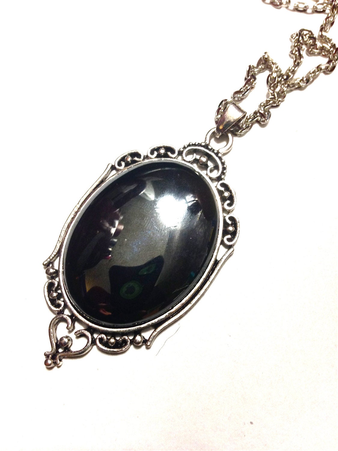 Hematite Crystal Necklace // Hematite Pendant // Crystal Healing // Hematite Gemstone // Large Hematite neckalce