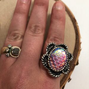 Mermaid scales ring
