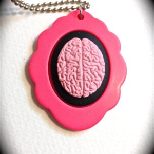 Brains Cameo Necklace
