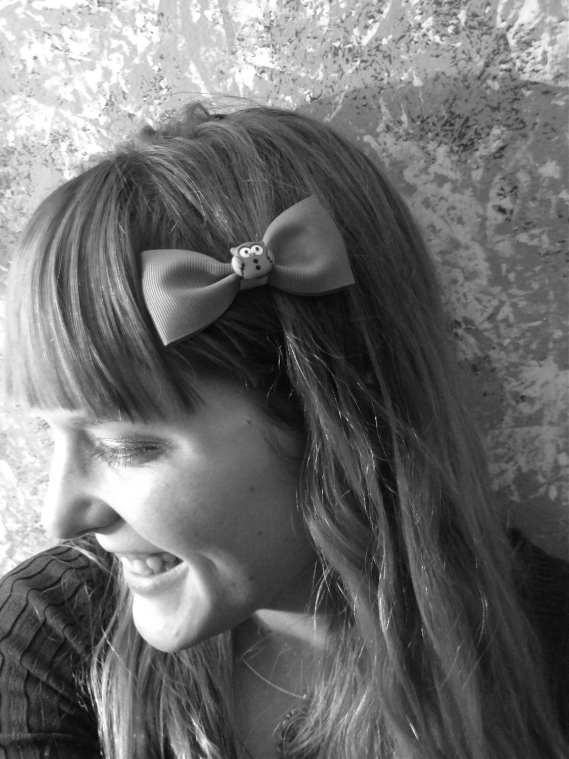 snowflake hair bow - Image 3