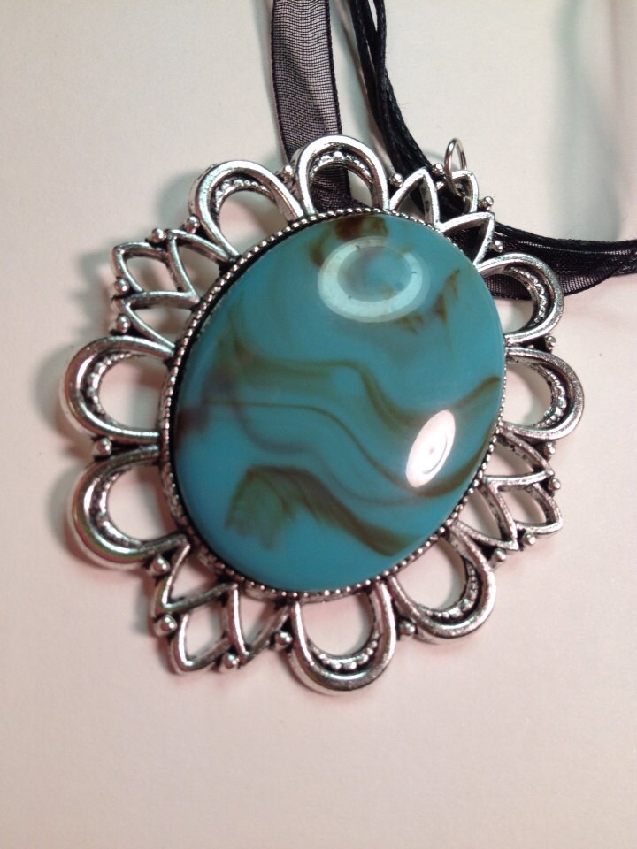 Turquoise matrix Necklace
