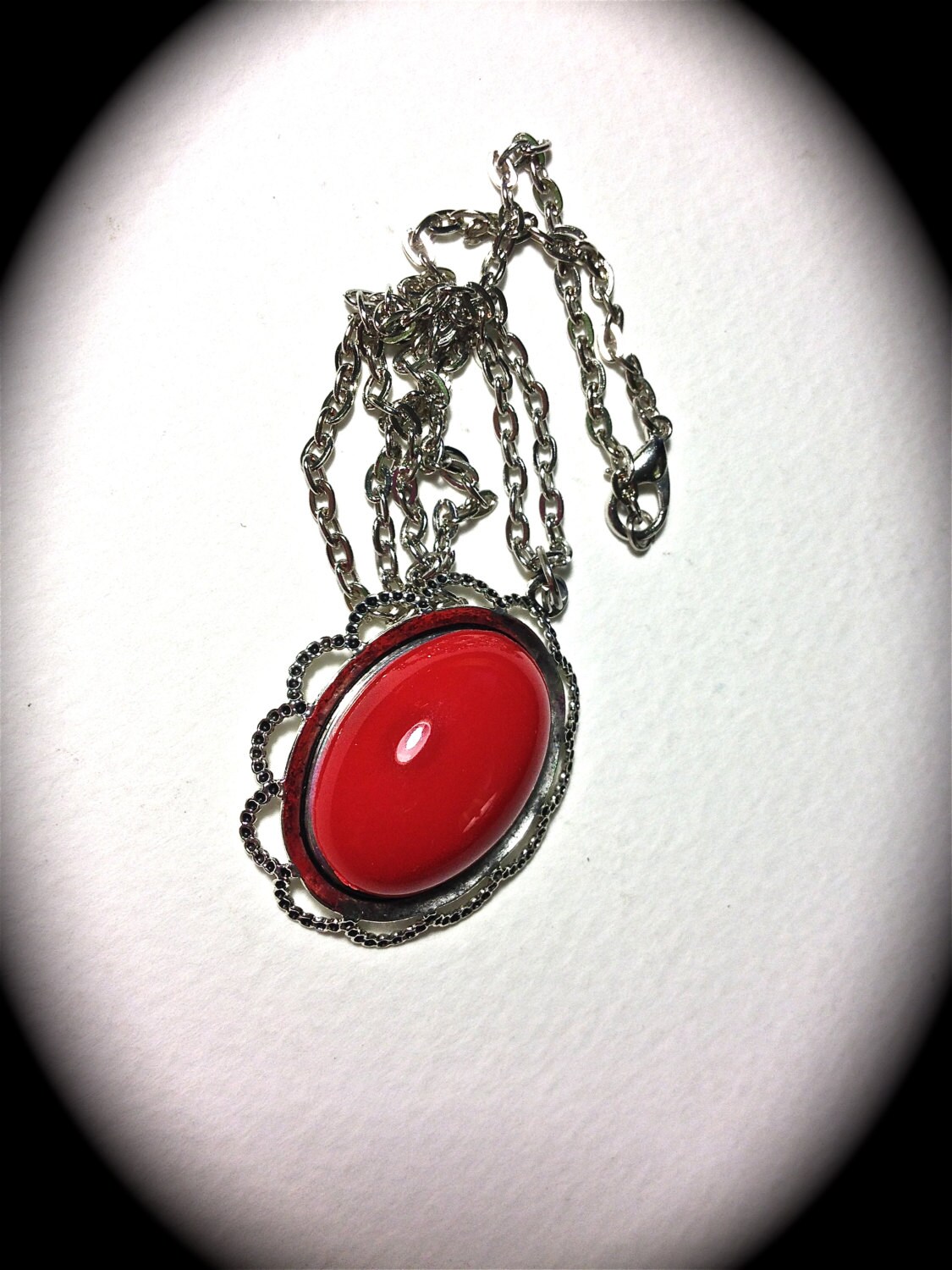 Red Cameo Necklace - Image 2