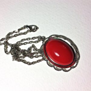 Red Cameo Necklace