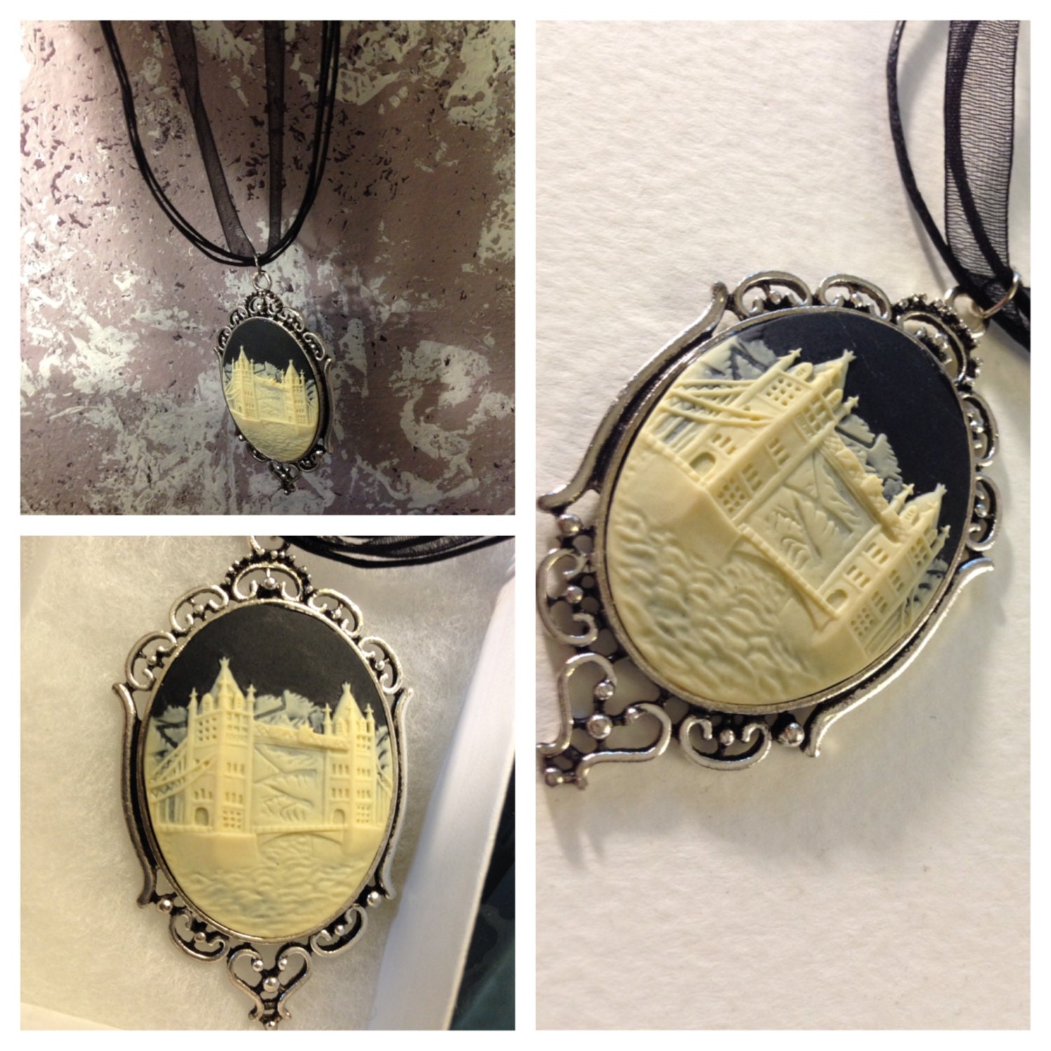 London Bridge Cameo Necklace - Image 4