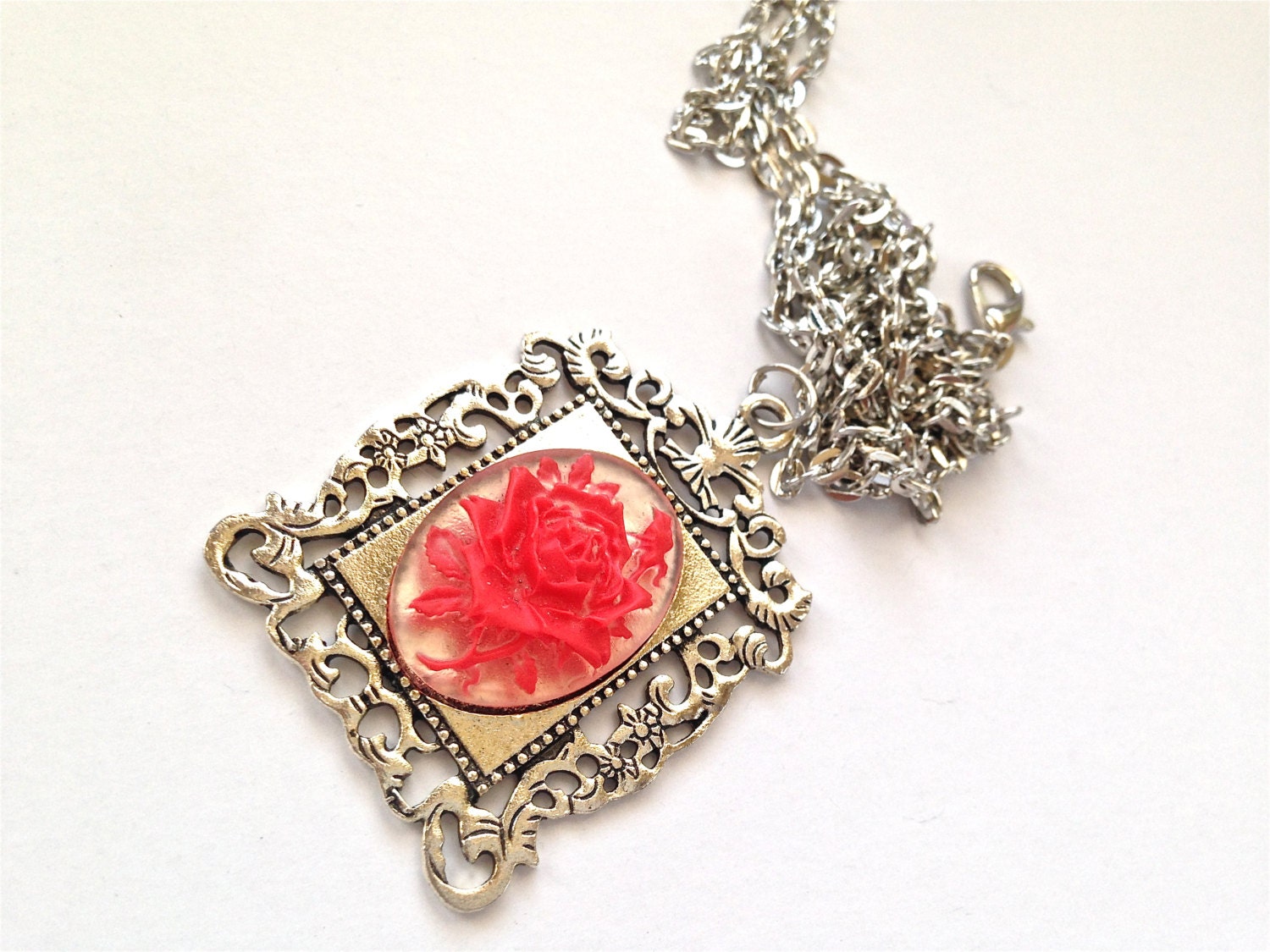 Rose cameo necklace - Image 2