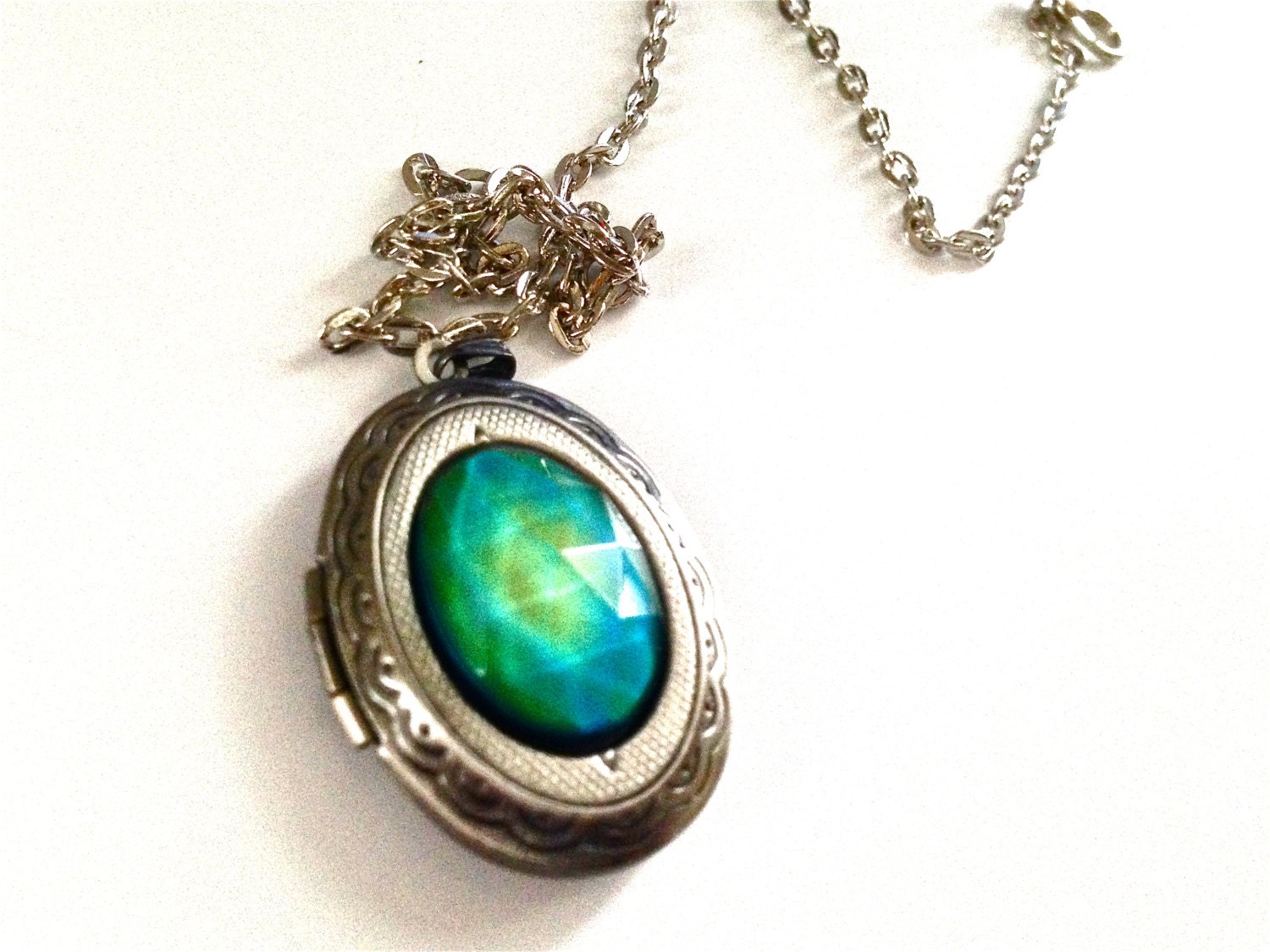 Moodstone Locket Necklace - Image 4