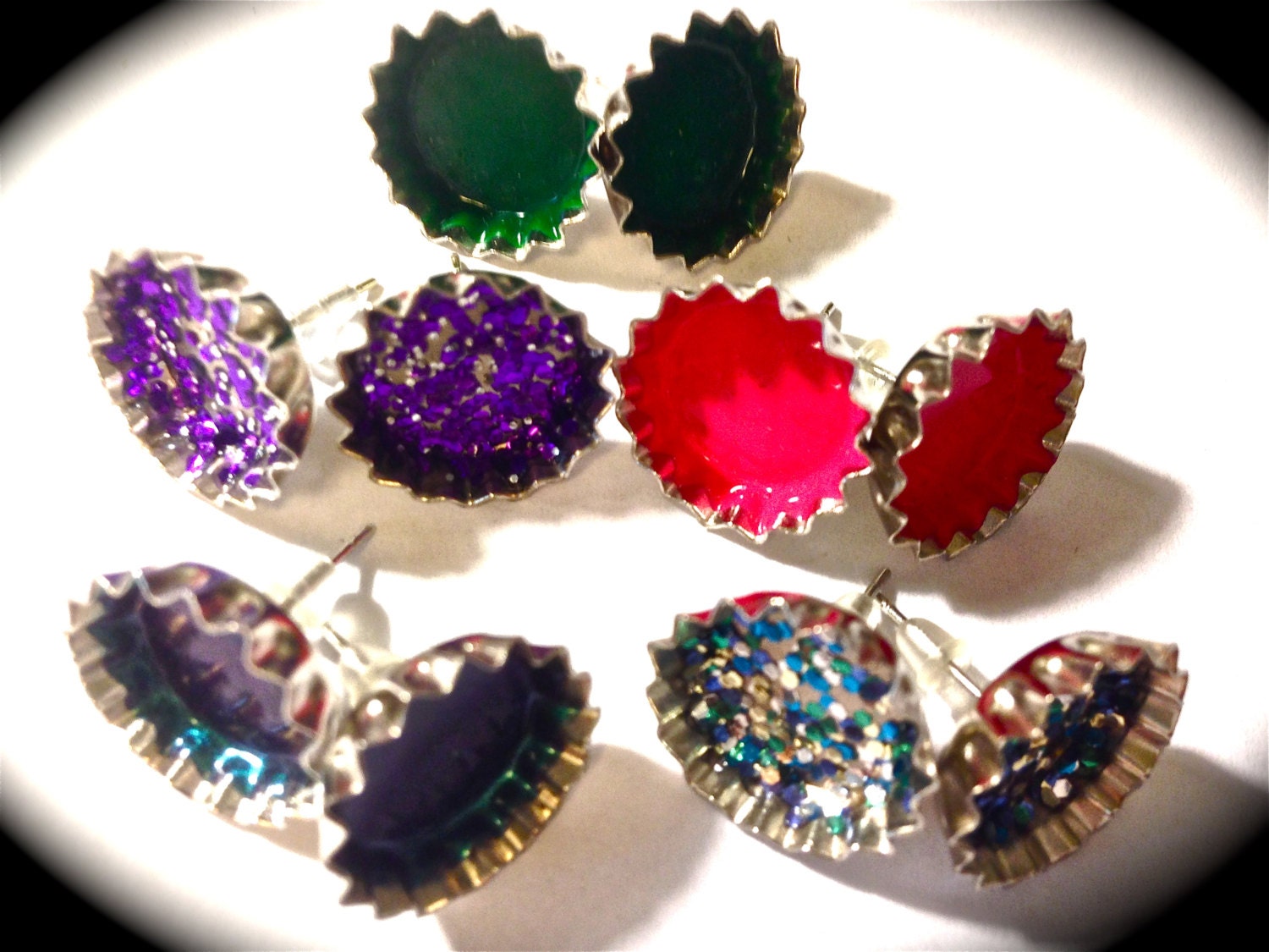 Mini bottlecap earrings - Image 2