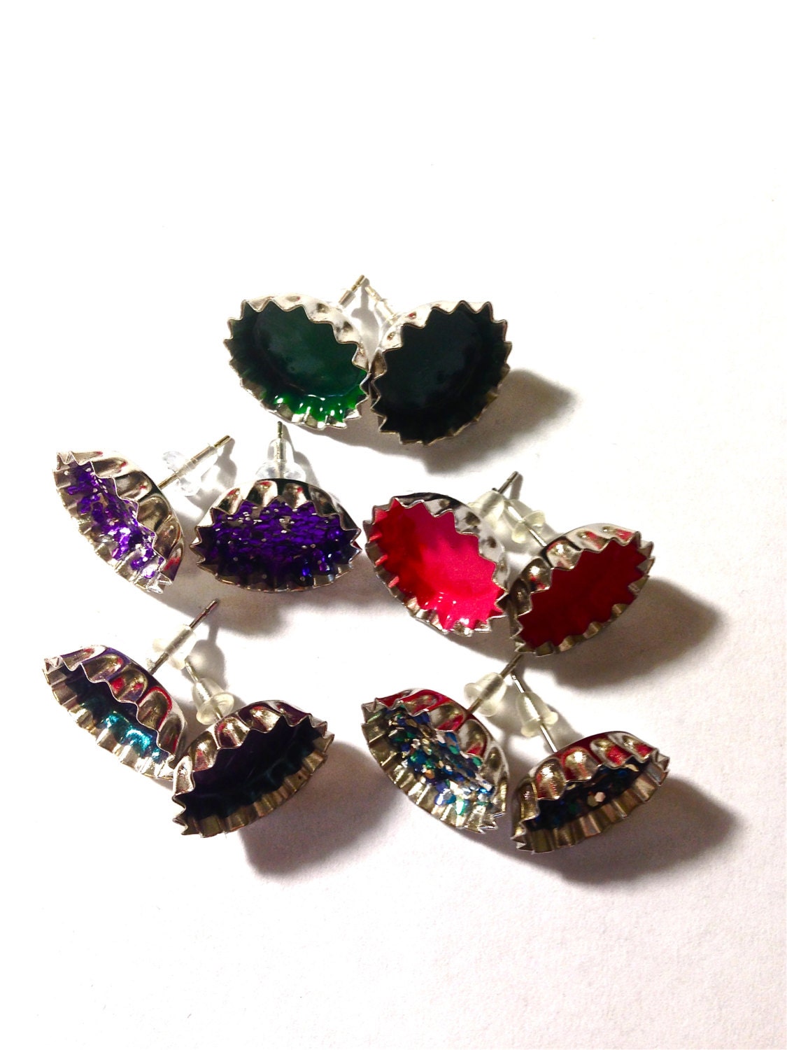 Mini bottlecap earrings - Image 3