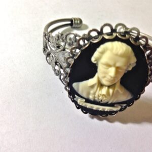 Composer Cameo Cuff Bracelet // Strause , Beethoven , Mozart /  Composer Cameo Bracelet