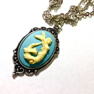 Custom Naked Mermaid Cameo Necklace
