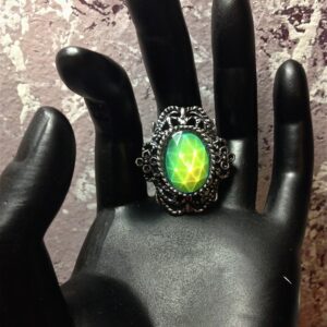 Mood Ring // Faceted Moon Stone Ring // Mood Ring Jewelry