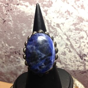 Sodalite Ring // Blue ring // Gemstone Ring // Crystal Ring