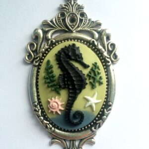 Seahorse Cameo Necklace