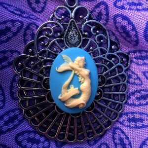 Mermaid Cameo Jewelry Necklace