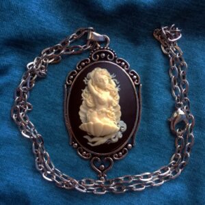 Mermaid in Shell Cameo Necklace