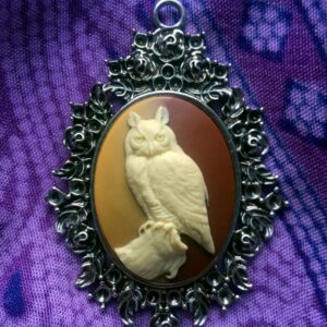 Owl Cameo Necklace