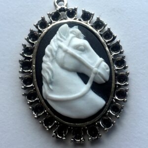 Horse Head Cameo Necklace