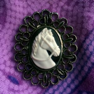 Horse Head Cameo Necklace