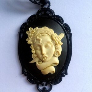 Lady Knife Cameo Necklace