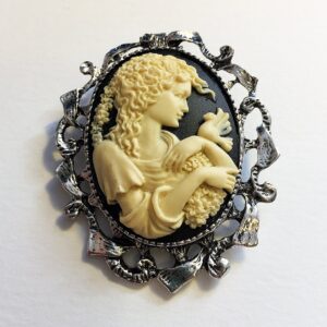 Victorian Lady Brooch Pin Jewelry