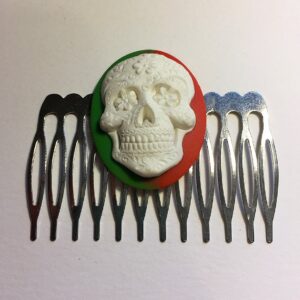 Sugar Skull Hair Comb Jewelry