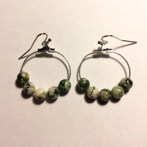Tree Agate Gemstone Earrings