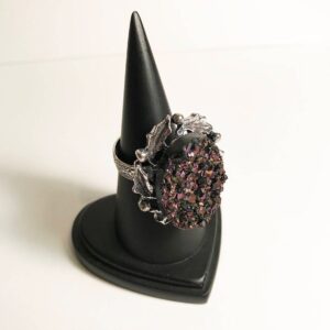 druzy Ring // Large druzy ring // rainbow druzy ring
