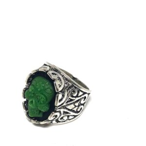 Skull Cameo Ring // Mens skull ring/ unisex skull ring // sugar skull ring // celtic skull ring