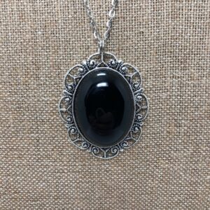 Jet black Necklace