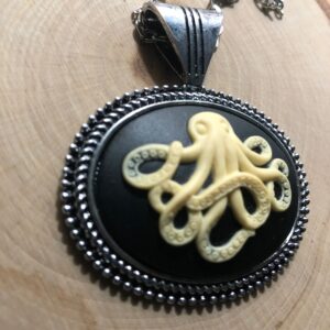 Octopus Cameo Necklace