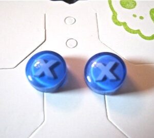 Xbox 360 X blue Stud Earrings