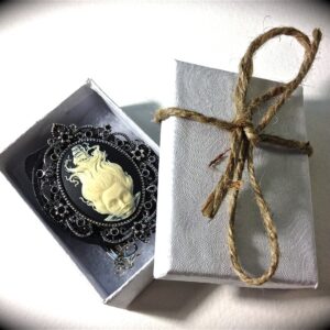Lady of the ocean cameo necklace
