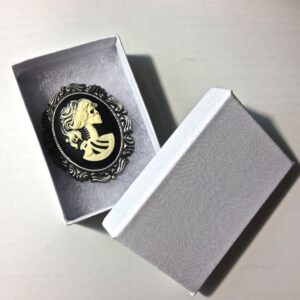 Dead Girl Skeleton Cameo Victorian Lolita Pendant brooch pin