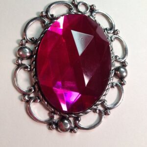 Fuchsia Pink Faceted Necklace